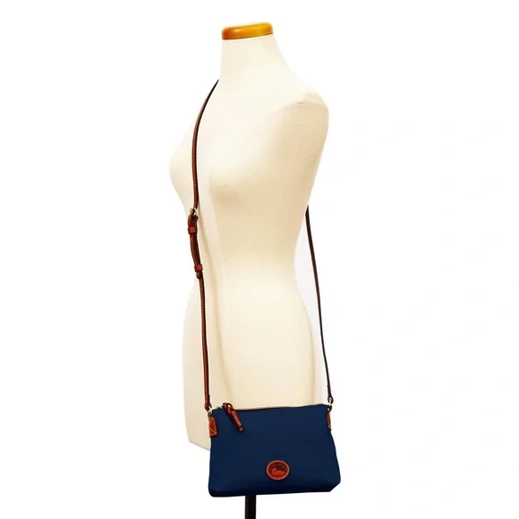 Dooney & Burke Navy Nylon Crossbody Pouchette - Picture 3 of 7